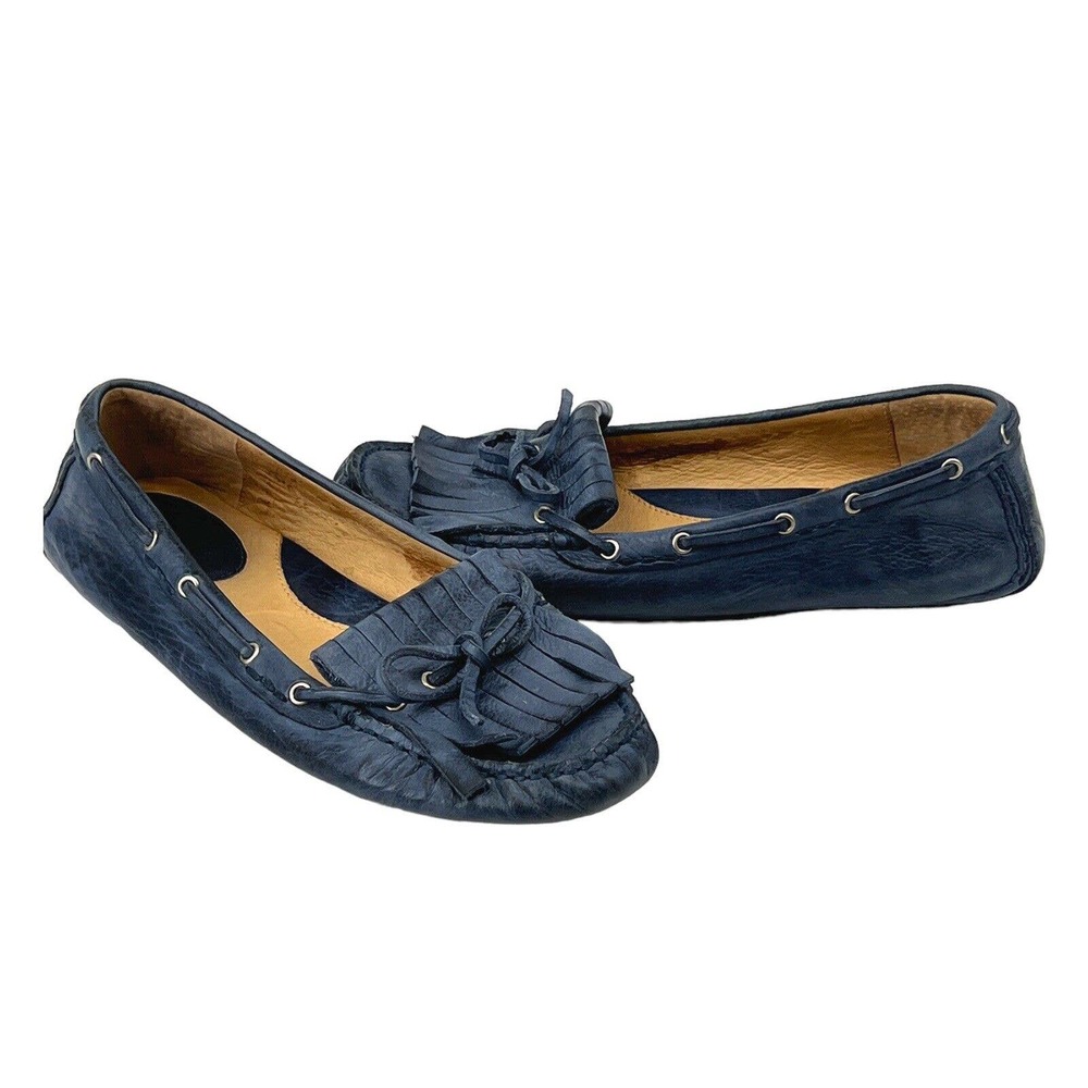 Women's Navy Loafers